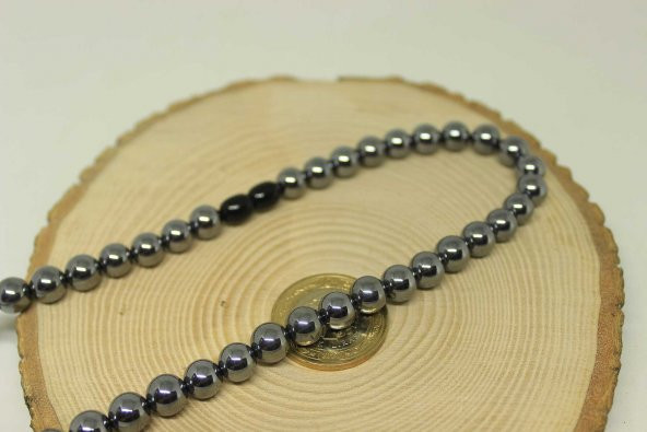 Terahertz Taşı Kolye 8mm (klipsli) - 2