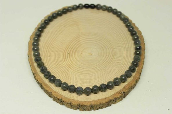 Labradorit Taşı Kolye 8mm (klipsli) - Resim 3