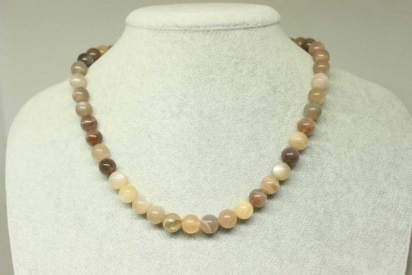 Güneş Taşı Royal Kolye 8mm (klipsli)