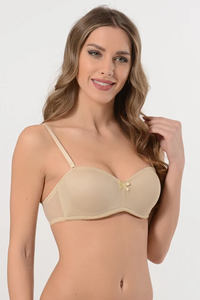 Ten Rengi Straplez Desteksiz Sütyen - Resim 3