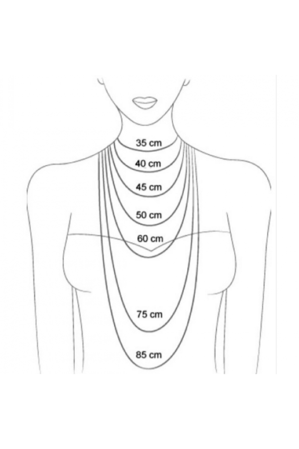 Gold Renk 5 Katmanlı Gerdanlık Kolye-35cm-40cm-45cm ürün görseli