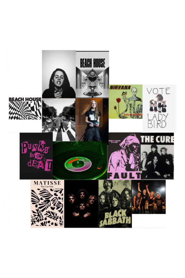 Rock Pop Poster Duvar Kağıdı Seti ürün görseli