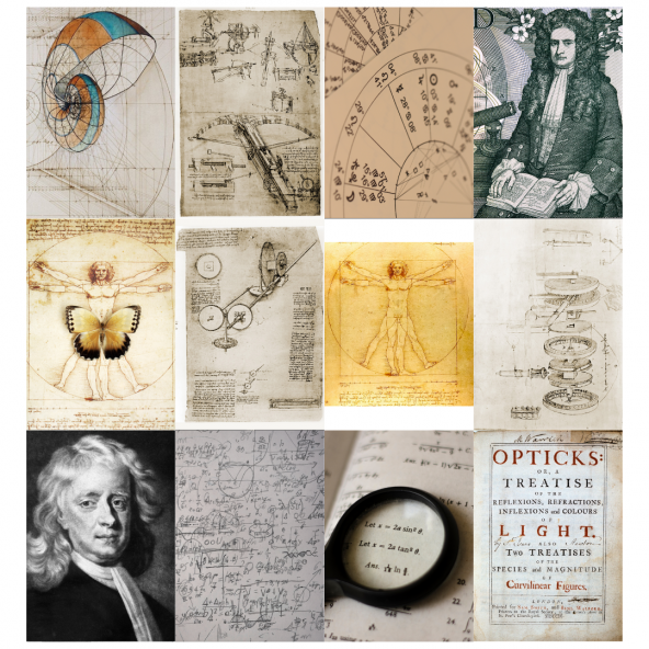 Van Gogh, Newton, Archimed, Math Poster Duvar Kağıdı Seti ürün görseli