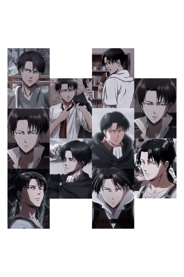 AOT Levi Ackerman Anime Poster Duvar Kağıdı Seti ürün görseli
