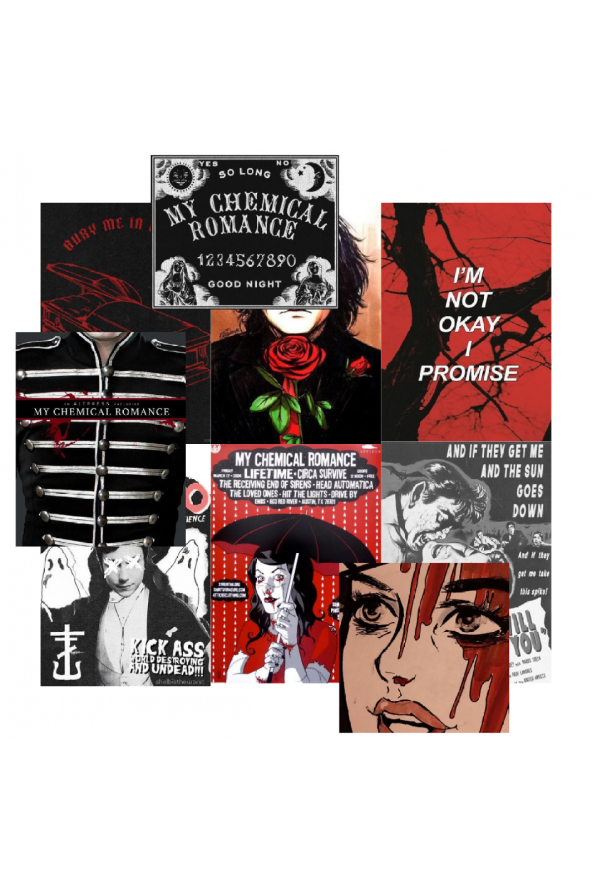 My Chemical Romance Punk Rock Poster Duvar Kağıdı Seti ürün görseli