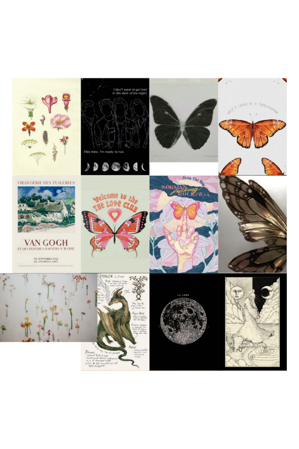 Fairycore-Fairygrunge Poster Duvar Kağıdı Seti ürün görseli