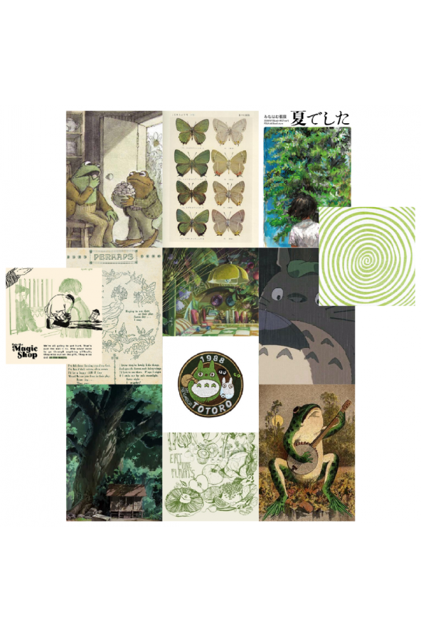 Fairycore Greenish Poster Duvar Kağıdı Seti ürün görseli