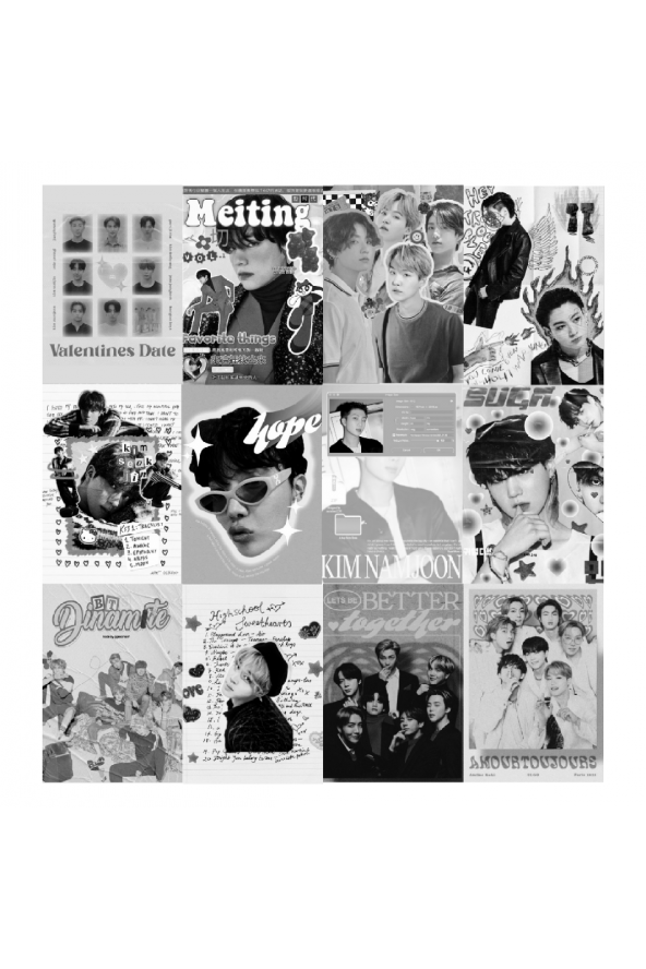 BTS POSTER DUVAR KAĞIDI SETİ - 1