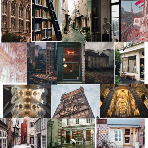 Ororabutik Vintage Bina-City Life Poster Duvar Kağıdı Seti ürün görseli