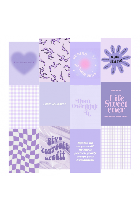 PURPLE POSTER DUVAR KAĞIDI SETİ ürün görseli