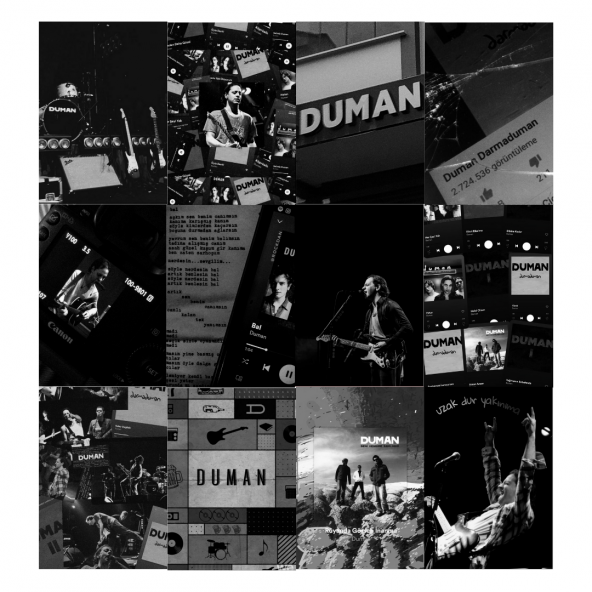 DUMAN ROCK POSTER DUVAR KAĞIDI SETİ - 1