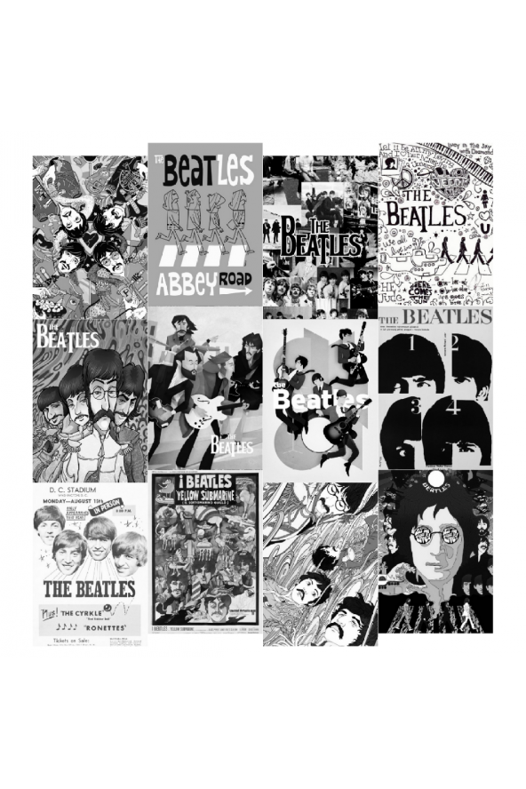 THE BEATLES POSTER DUVAR KAĞIDI SETİ