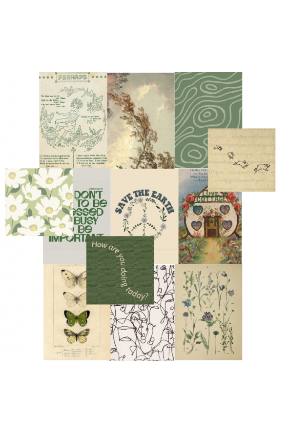 FAIRYCORE COTTAGECORE POSTER DUVAR KAĞIDI SETİ ürün görseli