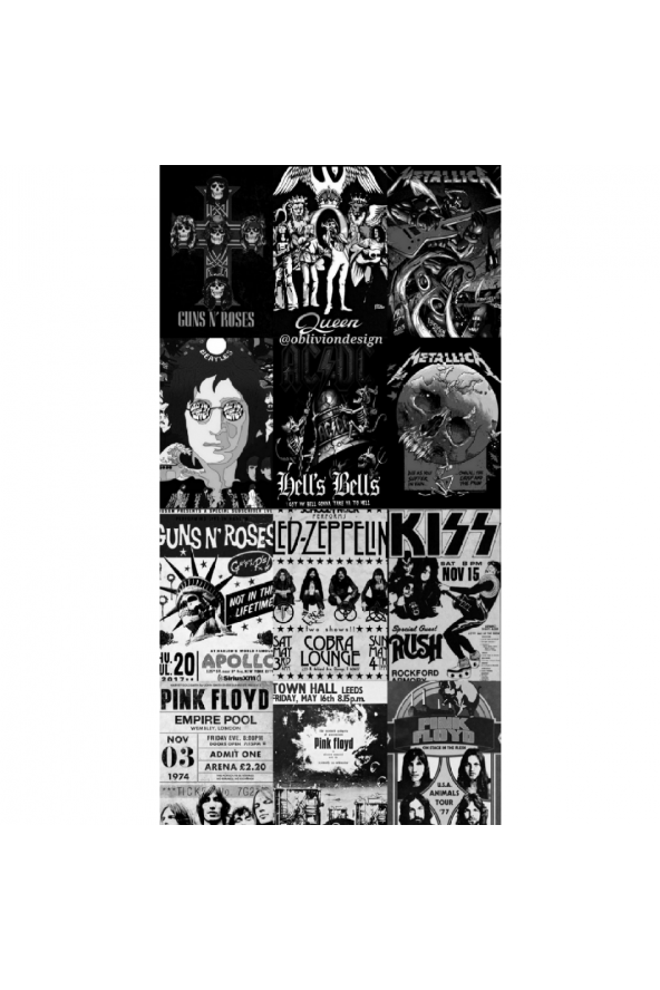 ROCK INDIE GRUNGE GOTHIC POSTER DUVAR KAĞIDI SETİ