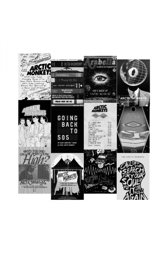 ARCTIC MONKEYS ROCK PUNK POSTER DUVAR KAĞIDI SETİ ürün görseli