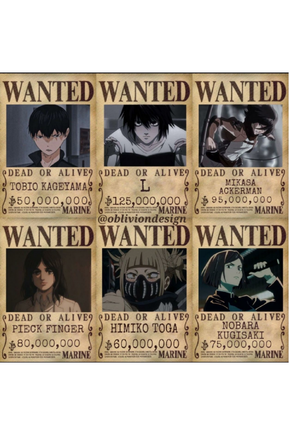 ANİME AOT DEATH NOTE POSTER DUVAR KAĞIDI SETİ - 2