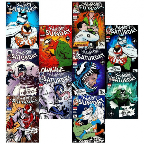 ORORABUTİK VENOM MARVEL DC SUPERHERO POSTER DUVAR KAĞIDI SETİ ürün görseli