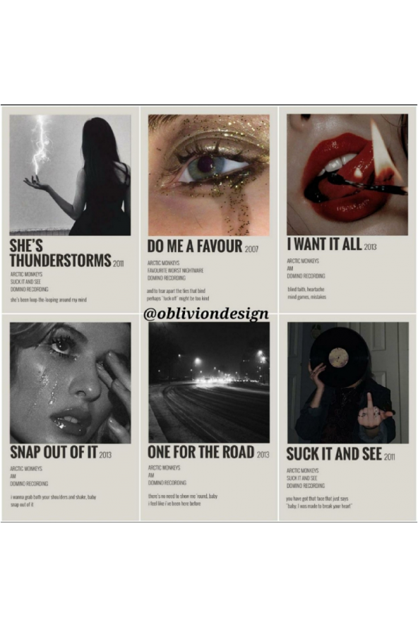 ARCTIC MONKEYS ROCK POSTER DUVAR KAĞIDI SETİ - Resim 3