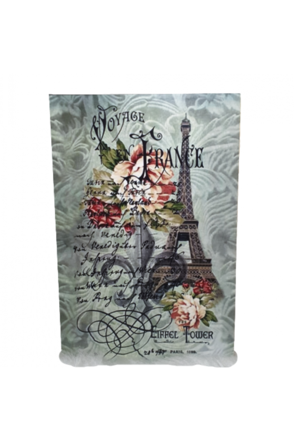 Ororabutik VOYAGE FRANCE AHŞAP POSTER