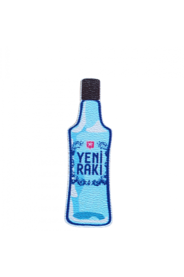 Ororabutik Yeni Rakı Ahşap Broş -Rozet 2-3cm- 6 adet