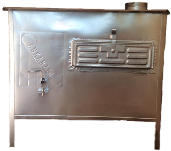 BEYAZ BAHÇE TİPİ SAC KUZİNE OTOMAT SOBA