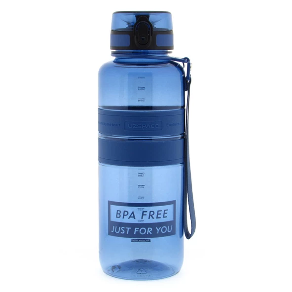 Uzspace 5032 1500ml Detox Tritan Matara Clitoria Blue