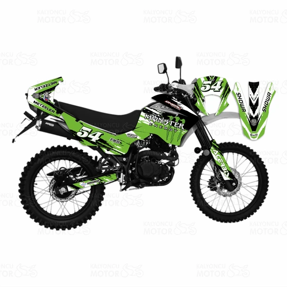 Mondial X-Treme Maxx 200 i Monster Energy Design Sticker Set ürün görseli