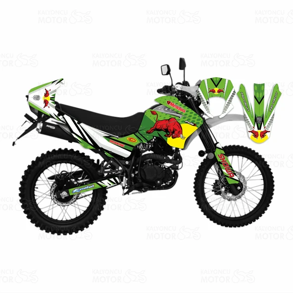 Mondial X-Treme Max 150 Bull Design Sticker Set ürün görseli