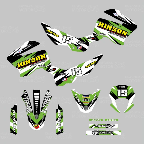 Mondial X-Treme Maxx 200 i Hinson Design Sticker Set - Resim 2