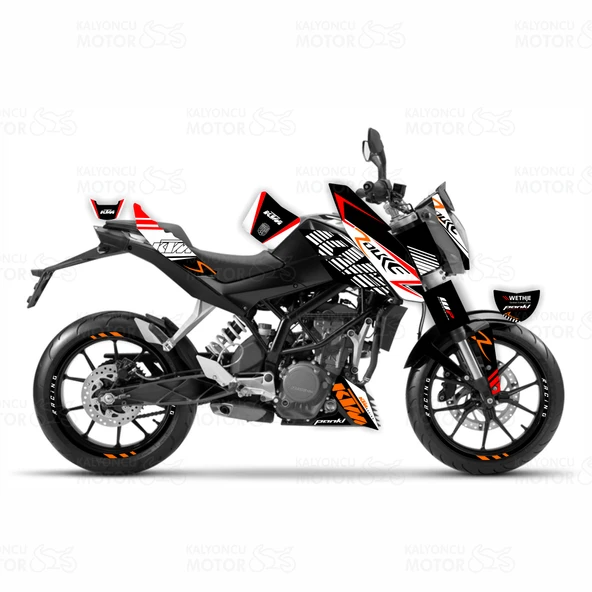 KTM Duke 200 R Design Sticker Set (2011-16) ürün görseli