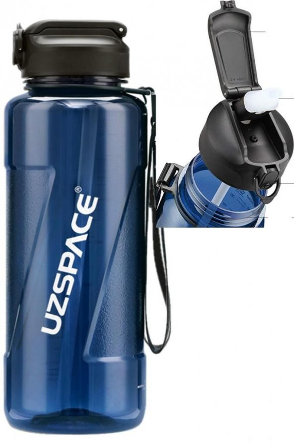 Vagonlife Uzspace 6058 1500 ml Mavi Matara ürün görseli