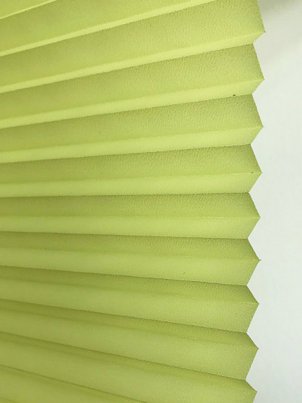 Katlanır Cam Balkon Perdesi - Plicell Plise Perde - Ofis Perdesi  Sarı 40x180 cm