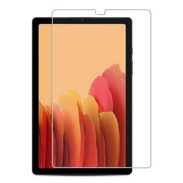 Samsung Galaxy A7 Lite T220 Silikon Kılıf Şeffaf + Temperli Cam + Kalem - 2