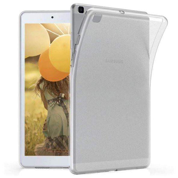 Samsung Galaxy A7 Lite T220 Silikon Kılıf Şeffaf + Temperli Cam + Kalem - 4