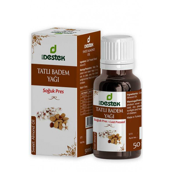 DESTEK TATLI BADEM YAĞI (Soğuk Pres) 50 ML ürün görseli 1