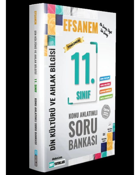 Din Kültürü ve Ahlak Bilgisi Efsane Konu Anlatımlı Soru Bankası 11. Sınıf