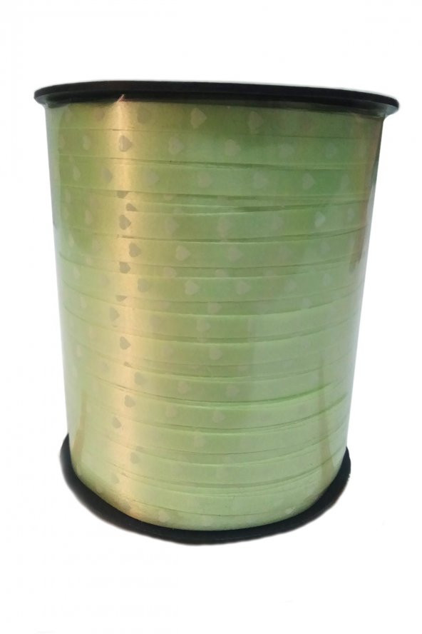 Beyaz Kalpli Yeşil Renkli Rafya Balon İpi 5mm x 200 mt