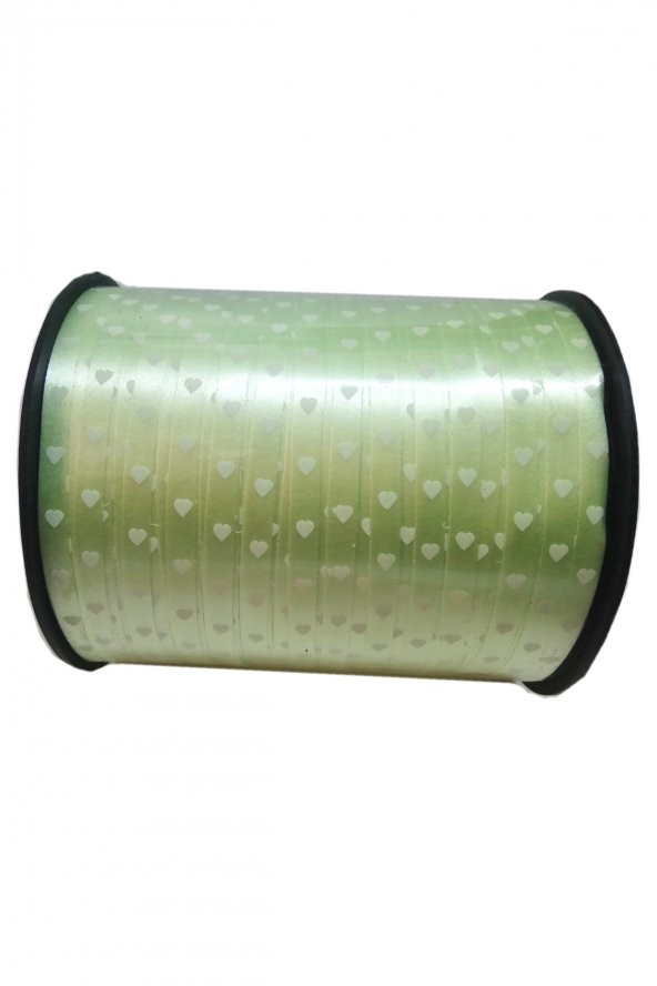 Beyaz Kalpli Yeşil Renkli Rafya Balon İpi  5mm x 200 mt - 2