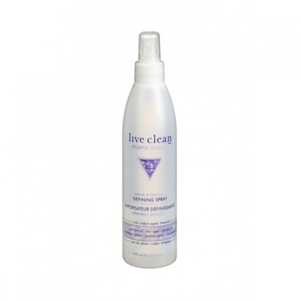 Live Clean Purple Jewel Defining Spray 250Ml - Bukle Biçimlendirici