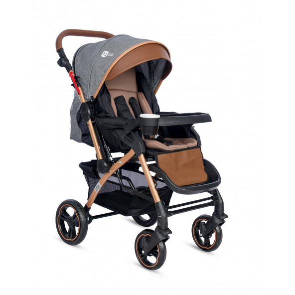4 Baby Ab350 Active Plus Gold Çift Yönlü Bebek Arabası Gri
