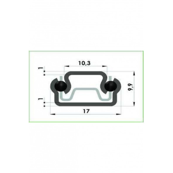 ARRAY 17mm Gömme Ince Teleskopik Bilyeli Dolap Çekmece Rayı 43,8 Cm JOYRAY010 - 2