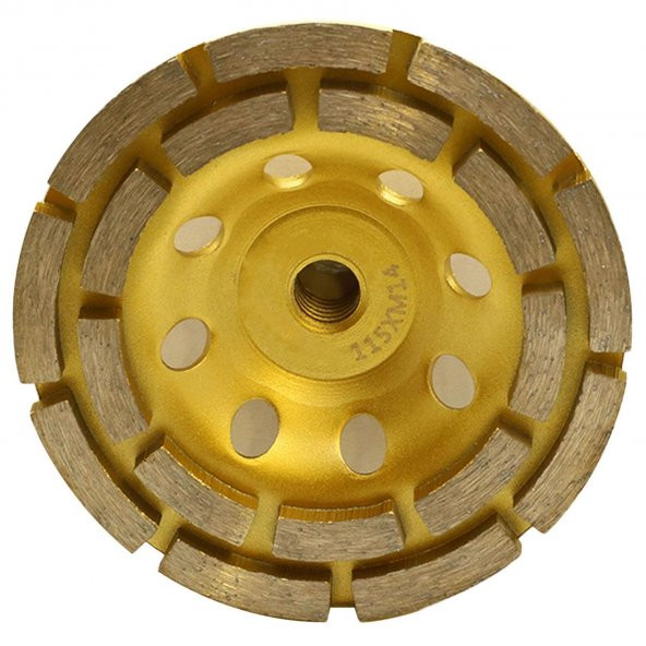 Beton Taşlama Elmas Disk Yüzey Temizleme Çift Sıra Segmanlı 115mm - 3