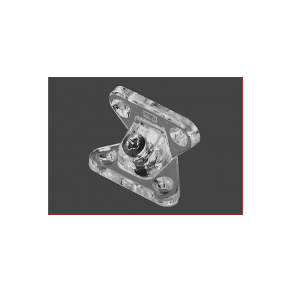 METALİ -plastik Dereceli Köşe Bağlantı Şeffaf(kelebek Çektirme) -10 Adet