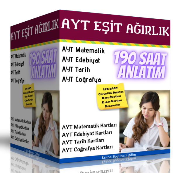 %100 AYT Eşit Ağırlık Kazandıran Eğitim Seti