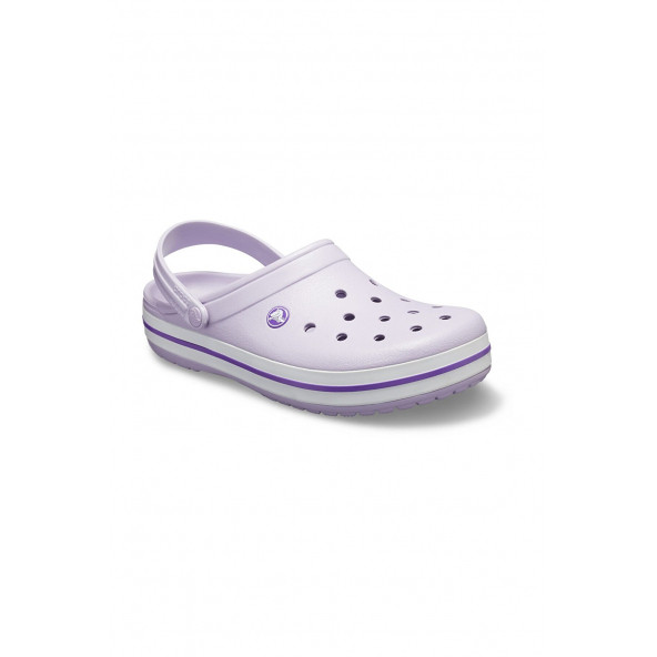 Crocs Lila Unisex Crocband Kenarı Mor Çizgili Terlik. - 2