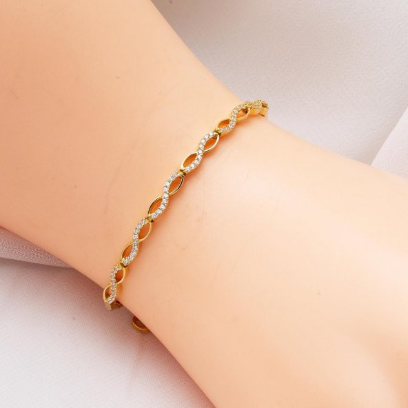 Sonsuzluk 14 Ayar Altın Takı Seti - 6