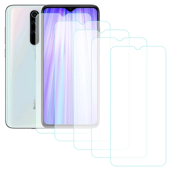 Notech Xiaomi Redmi Note 8 Pro Temperli Cam Ekran Koruyucu 5li Eko Paket