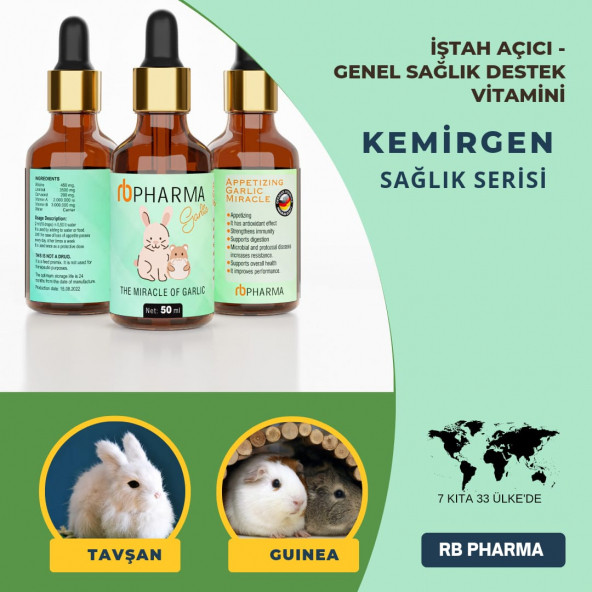 RB PHARMA Kemirgenler Için Genel Sağlık Destekleyici Ve Istah Açıcı Vitamin