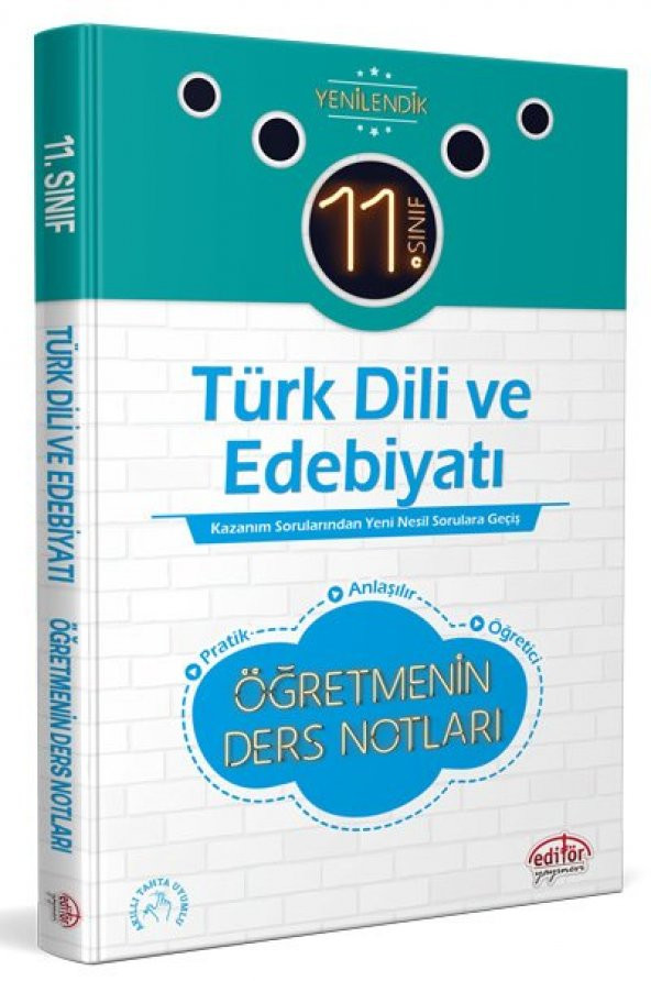 11. Sınıf Vip Türk Dili Ve Edebiyatı Öğretmenin Ders Notları - Editör Yayınevi