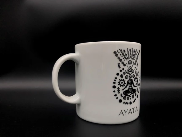 Xao Ayata Sembol Porselen Kupa Bardak - 2